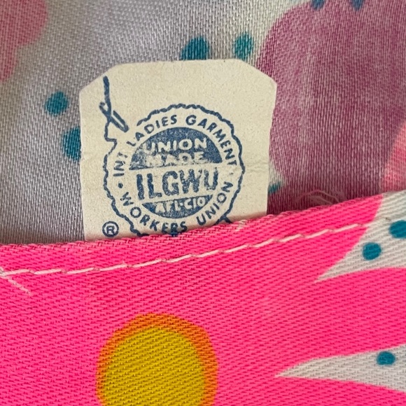 Vtg 60s-70s Bright Colorful Floral Psychedelic Hippie Dress - Sz XS-S. - Picture 9 of 14